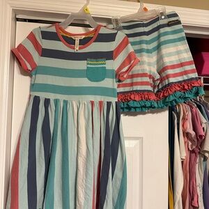 Matilda Jane Striped Dress and Shorts Set